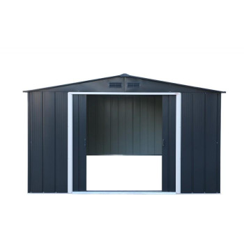 ECO SHED ALCOY 10X12 CASETA JARDIN DURAMAX 320CMX384CM GRIS M1J